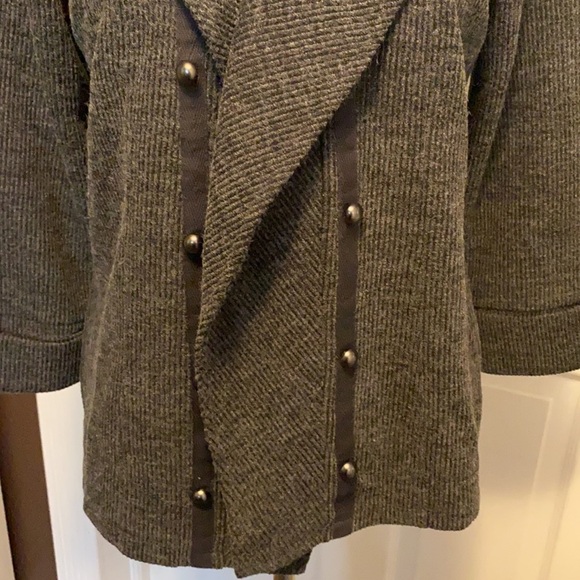 Maurices Women’s 3/4 Sleeve Jacket Gray sz L NWT - Picture 2 of 6